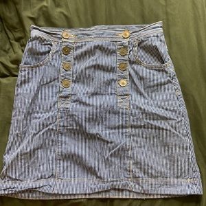 Anthropologie Striped Mini Skirt